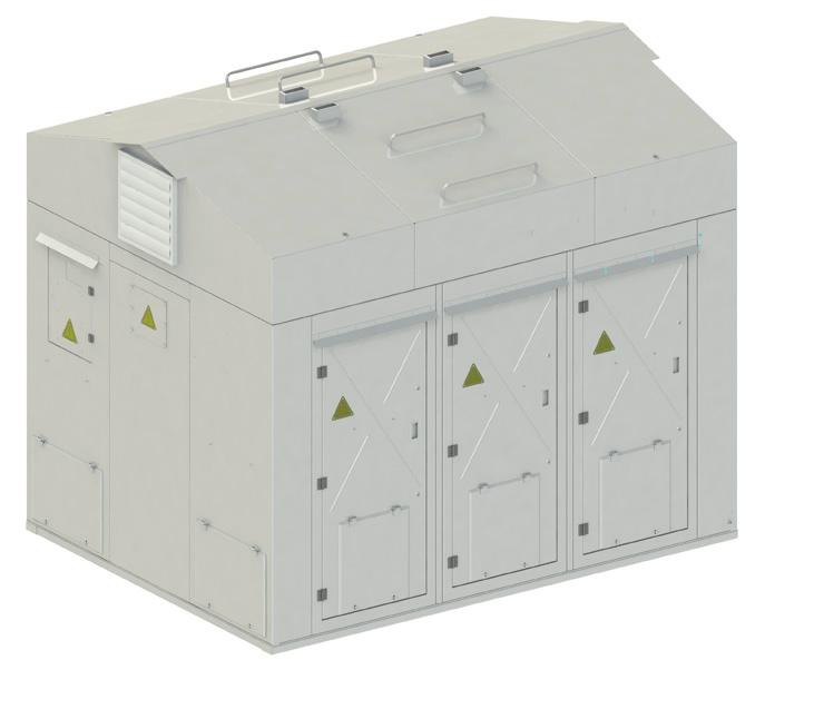 The electrical continuity among all the metal parts of the enclosure is made according to the standards.