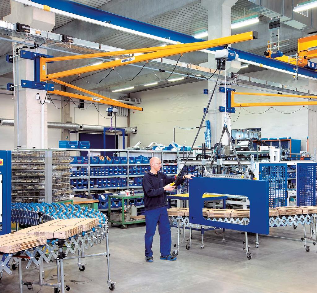 ABUS Wall Jib Cranes Helping ease the load Take a look at our brochure: P. 6/7 Quick overview/standard models P. 8 11 ABUS Jib cranes in detail P. 12/13 Added value solutions clearly explained P.