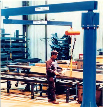 Gorbel Wall/Column Mounted Articulating Jibs can handle up to 0 rotation for the primary boom and up to for the secondary boom.