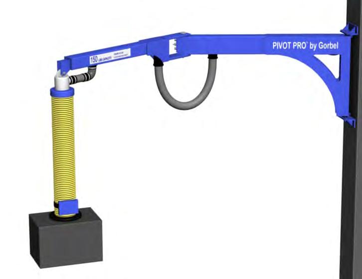 PIVOT PRO The PIVOT PRO is a sleek new addition to the Gorbel line of jib cranes. The PIVOT PRO is an articulating jib that is specifically designed for applications under 0 lbs.