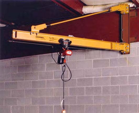 Wall Bracket Jib Cranes An economical heavy duty solution The Wall Bracket (WB100) Jib is the most economical means of providing hoist coverage for individual use in bays, along walls or columns of