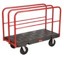 slippage Castor Size - 203mm 510mm Rubbermaid Sheet & Panel Truck Static load capacity up to 907kg Ideal for moving large, hard-to-handle items including sheet panels, doors, lumber, tables,