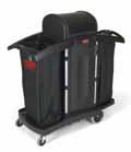at each end of the cart Easy rolling two swivel and fied castors make manoeuvrability easy Rubbermaid