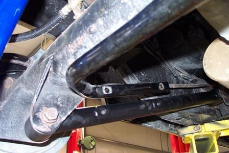 Mount the bar so that the holes are closest to the axle. New 7/16 x 3 bolts are supplied to reattach the sway bar. 4.
