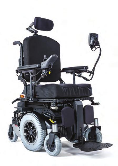 J. POWER TILT (Standard Operating Instructions) Make sure the wheelchair is on a level surface before proceeding with tilt mode. 1.