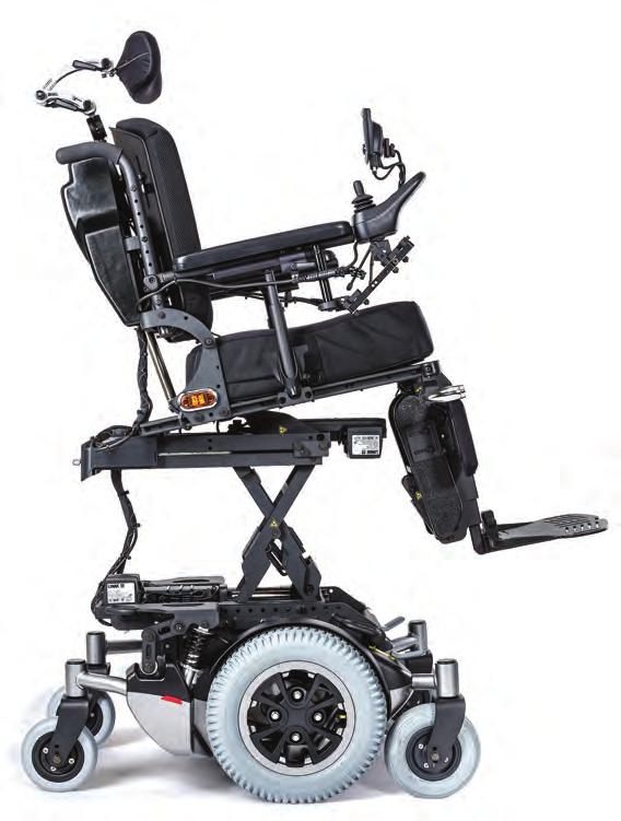 L. POWER TILT/SEAT ELEVATE COMBO (Standard Operating Instructions) Make sure the wheelchair is on a level surface before proceeding with either Tilt or Elevate mode and driving in reduced speed while