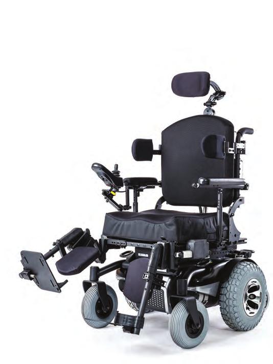 t IX. OPERATING GUIDE O. POWER ELEVATING FRONT RIGGINGS (Standard Operating Instructions) Make sure the wheelchair is on a level surface.
