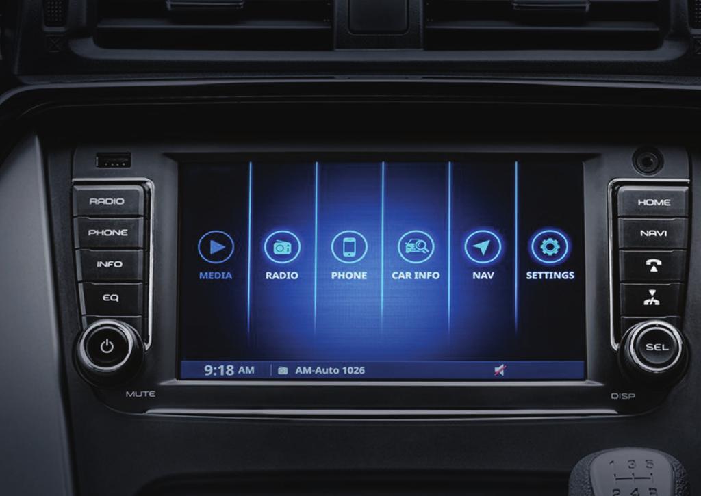 NEW STATE OF THE ART 7 TOUCHSCREEN INFOTAINMENT
