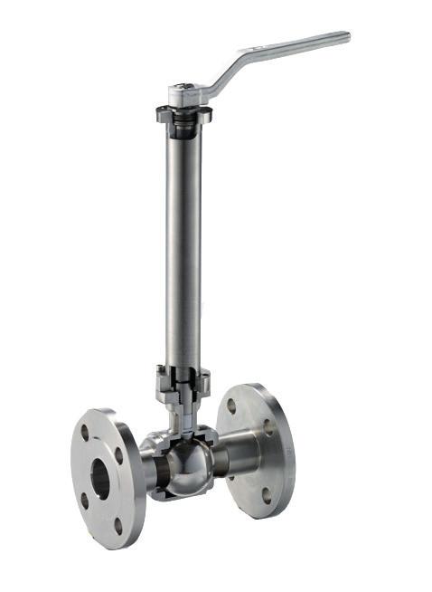 Peter Meyer Ball valves Cryogenic Features Swiss manufacturer One-piece body design Laser welded, whitout body seal Chambered seats Cryogenic extension Cavity pressure relief system Replaceable