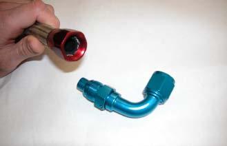 20. Use a felt-tip pen to mark the hose at the base of the socket, so that you can tell