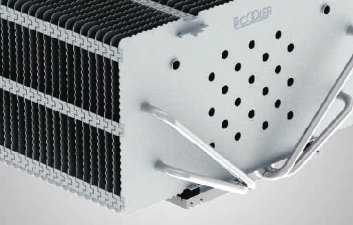 The fins couple into the base of the heatsink tightly,minimum the heat transfer resistance.