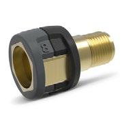 0 Brass double connector for connecting and extending highpressure hoses. With rubber protection. Connector: 2x M 22 x 1.5 m. Connector Nozzle connector/screw connector 3 4.402-022.