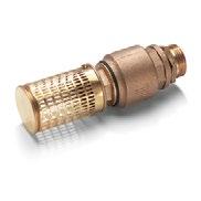 0 Brass suction filter suitable for ponds, storage tanks, etc. With check valve.