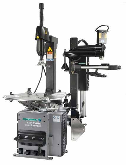 Pneumatic tilt-back post tyre changer with smartspeed technology monty 3300-22 smartspeed plus The tyre changer for use in general service shops and tyre shops with medium tyre service volume - with