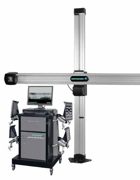 3D car wheel aligner In addition to the advantages of 3D alignment like high accuracy and impressive speed, the geoliner 680-MB Gen II is equipped with 20" TFT wide-screen monitor and features