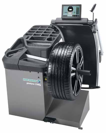 Digital car wheel balancer with geotouch display, geodata and high ergonomics The wheel balancer for tyre shops, car dealerships and garages with high tyre service volume.