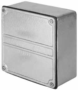 WYS Type Unflanged Junction or Pull Boxes W Series: Raintight, Watertight Cast Iron or Aluminum Box For Surface Mounting.