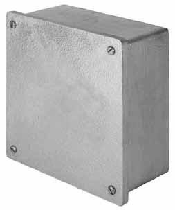 WYL Type Overlapping Cover Boxes W Series: Watertight, Raintight Cast Iron or Aluminum Box for Surface Mounting.