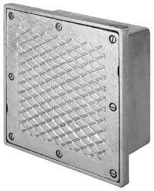 WYT Type Checkered Cover Sidewalk Boxes W Series: Weatherproof Cast Iron Box for Flush Mounting.