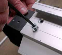Insert Top Jointing Plate and fix with supplied M6 countersunk hex screws ensuring they do