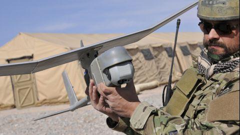 Small UAS In the 1980s, AeroVironment created the first portable, hand-launched drone for information collection and transmission. Beginning in the 2000s, the company competed for and won every U.S. Department of Defense competition for small UAS programs of record.