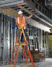 Ideal for working at fixed heights, easier to maneuver than scaffolds or lifts PD6200 SERIES PODIUM ladder Type IA, 300 lb.