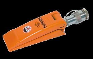 9 dimensions (lxwxh) mm 225x55x55 single acting tool, spring return compact and lightweight anti-skid profile on wedge