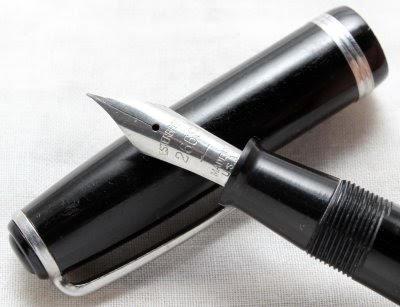 nib. Price: $55.00 either set. 1940s Esterbrook J model in Black with 9550 Firm XF nib AND matching mechanical pencil.