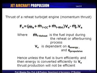 very rather low efficiency, which means you would have to pump in more fuel to get a good thrust, which means your SFC is going to be high.