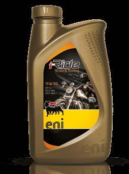PERFORMANCE: - Resistance to stress - Recommended for multi-valve engines - Guarantees motor protection and durability i-ride Moto 10W-40 API