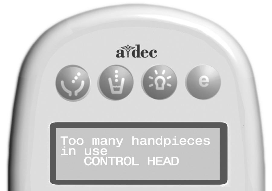 A-dec 200 Service Guide Programming 23 Endo Mode Touchpad Screen Icons Icon Setting Description Speed Torque Setpoint for file speed limit. For more information, consult your file manufacturer.
