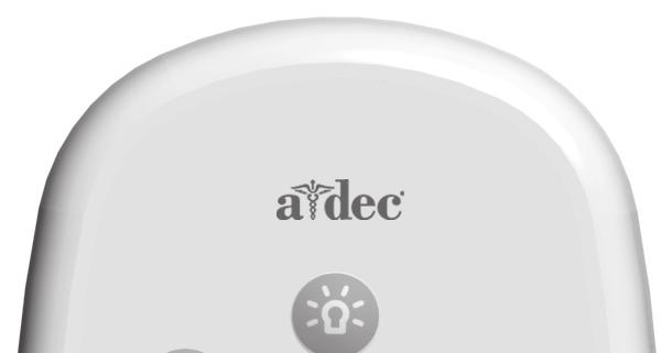 A-dec 200 Service Guide A-dec 200 Dental Light 54 Dental Light Operation The A-dec 200 dental light can be operated from the manual 3-position switch or the optional touchpad.