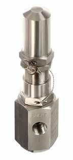 Fluid Relief Valves Standard Valve Equipment Design & Build Manufactured from 316L grade stainless steel externals as standard. The valves are suited for offshore and other corrosive atmospheres.