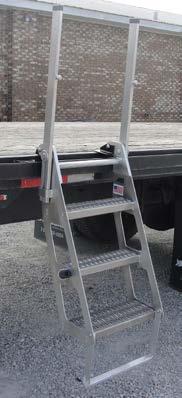 finishes are available 4 STEP TRUCKER #6934 The Four Step Trucker is designed for crane trucks and trailers