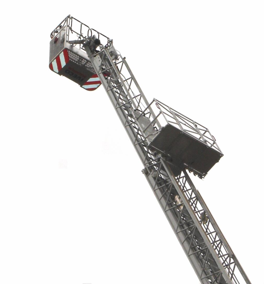 RESCUE LIFT INSTALLATION The RESCUE LIFT is a special rescue device also called elevator for going up & down very fast (from the ground level up to top of ladder) with a capacity for two persons in