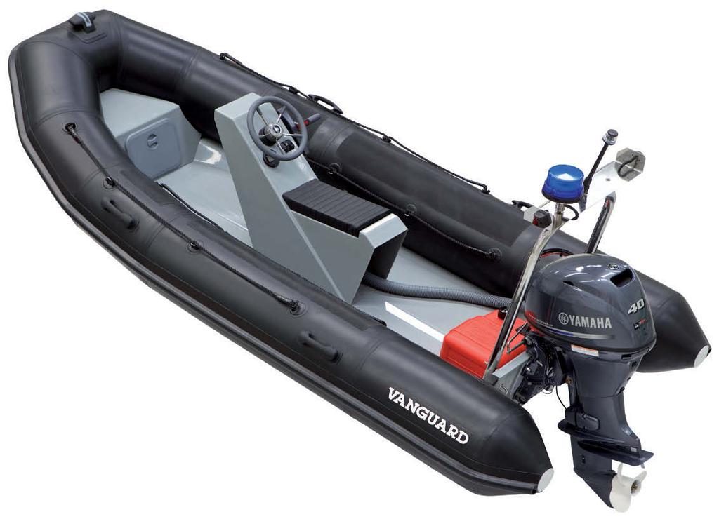 an be tiller steered, for professional and sports use in clubs, marinas and beach rescue.
