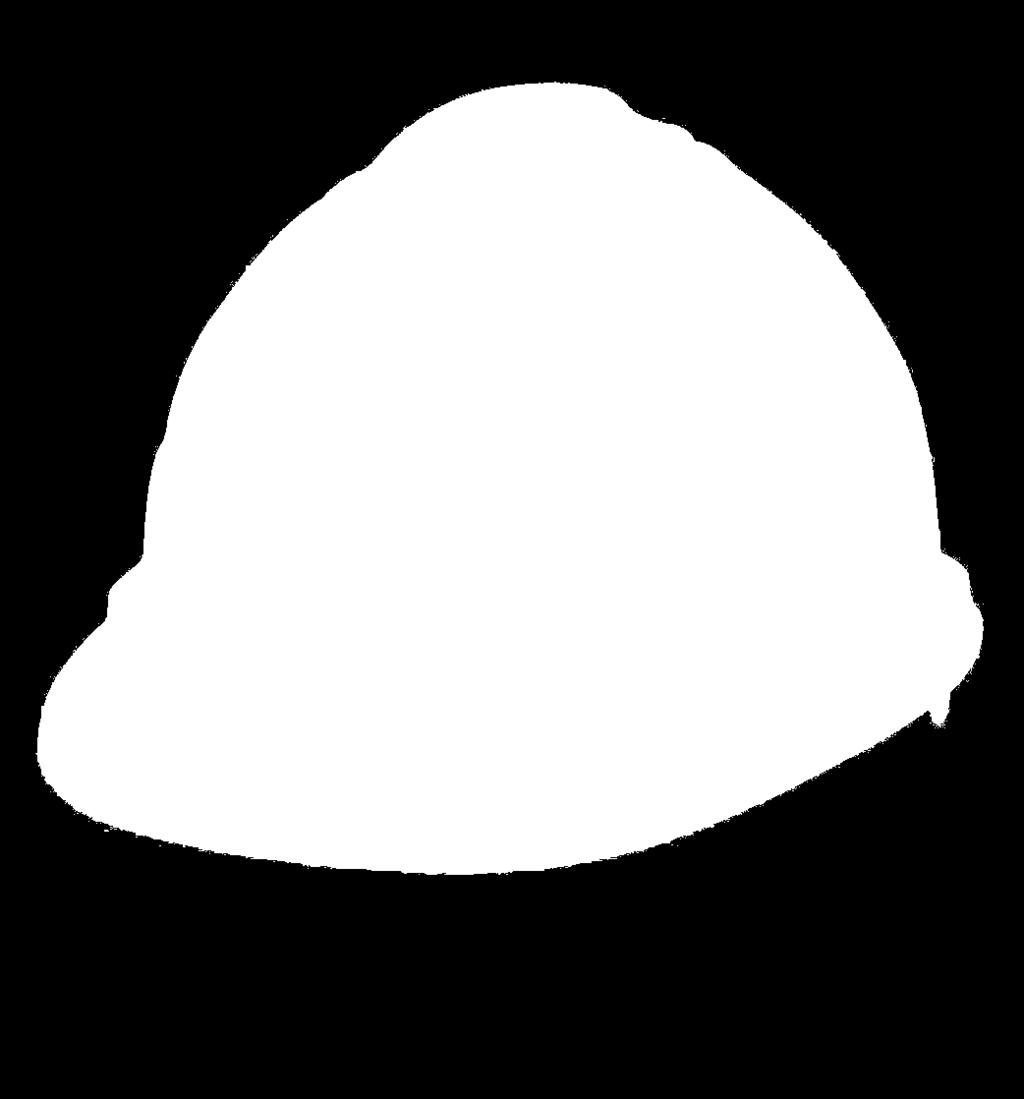 J70315 Hard Hat White, six-point nylon suspension with
