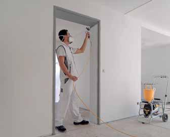 painting objects up to 800 m² Straightforward handling and simple operation: Multifunction switch for greater safety - It is impossible to turn the unit on and off under pressure Improved