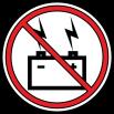 Keep tools and other metal objects away from battery terminals. Contact with tools can cause electrical shock.