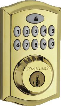 code management Deadbolt and handleset sold separately. Handleset does not include interior trim.