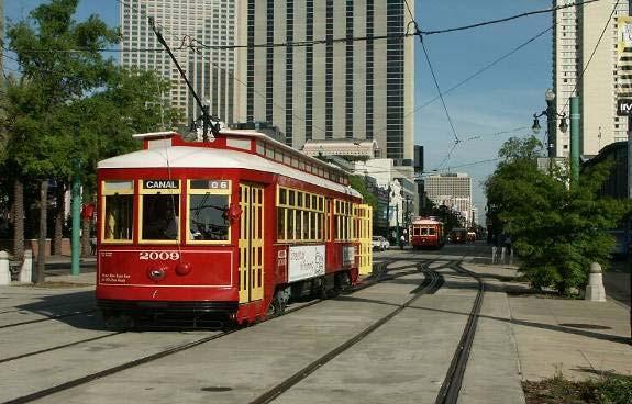 Figure 24 Replica Vintage Trolley New Orleans In Portland, a conscious effort was made to distinguish the city streetcar service and the streetcar vehicle from the regional light rail service and the