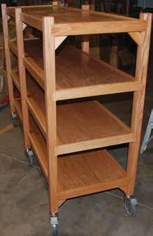 No Assembly Required 5 Casters Shelves are custom made and non-returnable Call For Shipping Information and Pricing L H FR-2024 Shown Without Casters D Size: D x H x L # Of Shelves