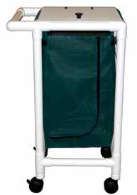 Gallon Mesh 58¼ 18 37 PV-1005 3 22 Gallon Leak Proof 58¼ 22½ 35½ Warranty: 1 Year on Frame, 6 Months on Casters