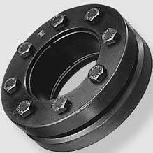 Suited for applications where a thick hub is not possible. High transmissible torque.