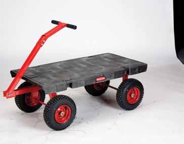96 material handling: Platform Trucks 5 th Wheel Wagon Truck Move heavy loads across rough surfaces, indoors and out.