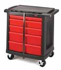 102 material handling: Work Stations Trades Carts Moves productivity right to the work site a complete tool storage and mobile workbench system.