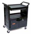 FG342488 Stylish utility cart with metal uprights and large 4 casters holds up to 200 lbs. CART ACCESSORIES pg.