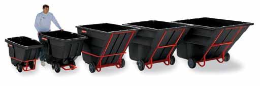 116 material handling: Tilt Trucks Rotomolded Tilt Trucks n Manufactured with traditional rotational molding technology n Easy to handle and maneuver n Forkliftable model fully compatible with