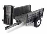 maneuver through rough terrain n Hefty carbon-steel axle helps increase load-bearing effectiveness FG566261 FG566000 Load Load FG566000 BLA 10 Cu. Ft. Tractor Cart (Assembled) 68 l x 35.5 w x 29.