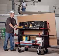 com CASTER Descriptions pg. 93 keep tools & supplies organized n Independent fold-down top shelves hold small items, tools, and supplies; 100 lb capacity per side.